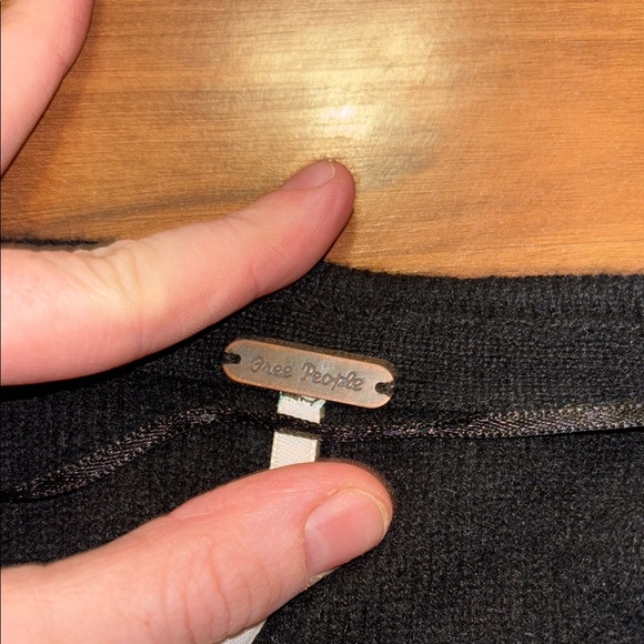 Free People Black Cozy Cashmere Cardigan Sweater | XS - Picture 3 of 5